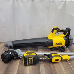 AS-IS   DEWALT 20V MAX Cordless Battery Powered String Trimmer & Blower Combo Kit with (1) 4 Ah Battery & Charger