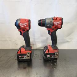 AS-IS- Milwaukee FUEL 18V Lithium-Ion Brushless Cordless Hammer Drill and Impact Driver Combo Kit