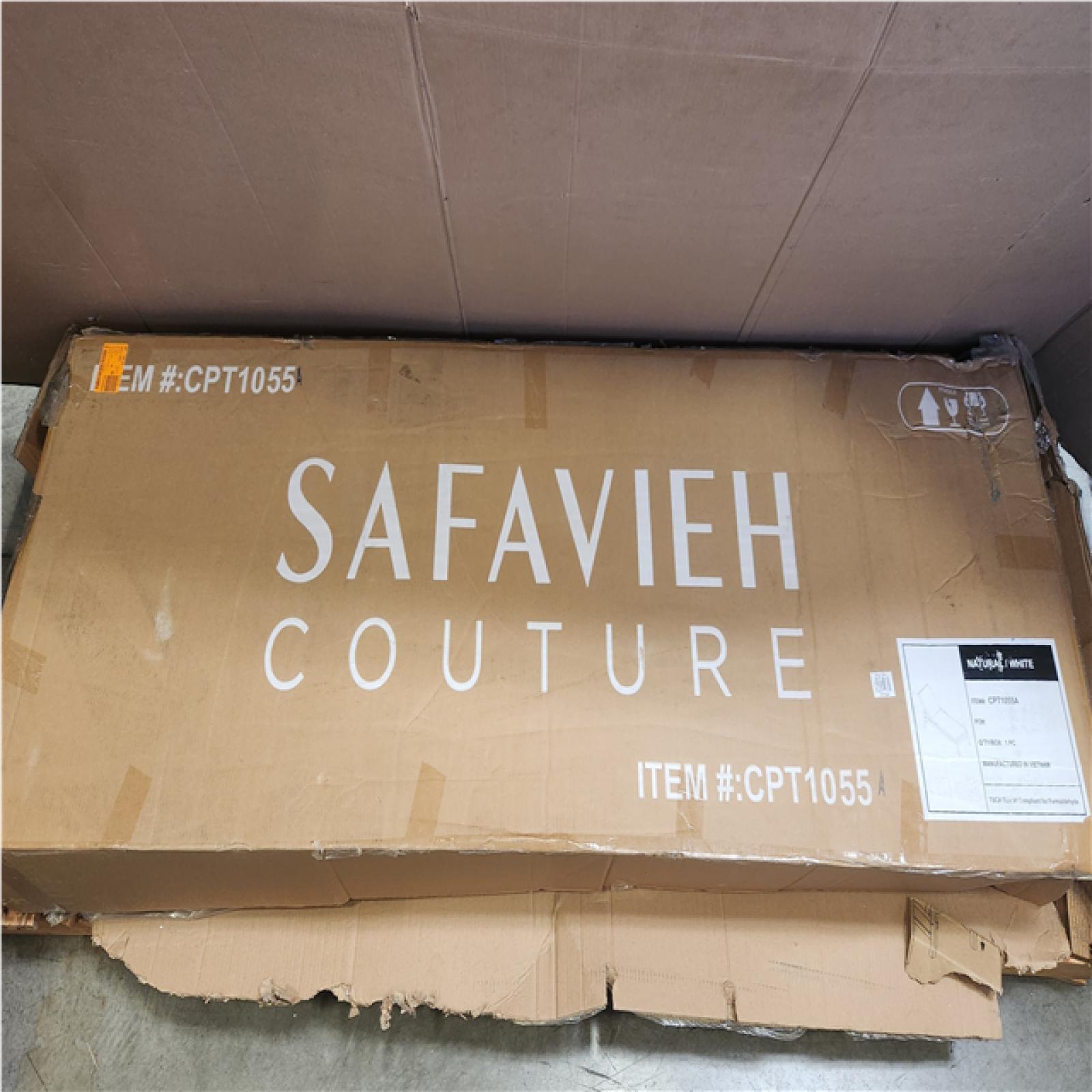 Phoenix NEW SAFAVIEH Caledonia Teak Outdoor Chaise Lounge with White Cushions