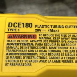 AS-IS DEWALT 20V MAX Cordless Plastic Tubing Cutter (Tool Only)