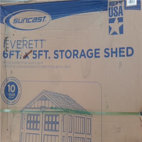 California AS-IS Suncast 6Ft. X 5Ft. Storage Shed