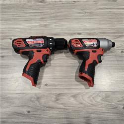 LIKE NEW! - Milwaukee 12V Cordless Drill Driver/Impact Driver Combo Kit