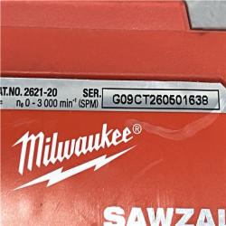 AS-IS Milwaukee 18V Lithium-Ion Cordless SAWZALL Reciprocating Saw (Tool-Only)