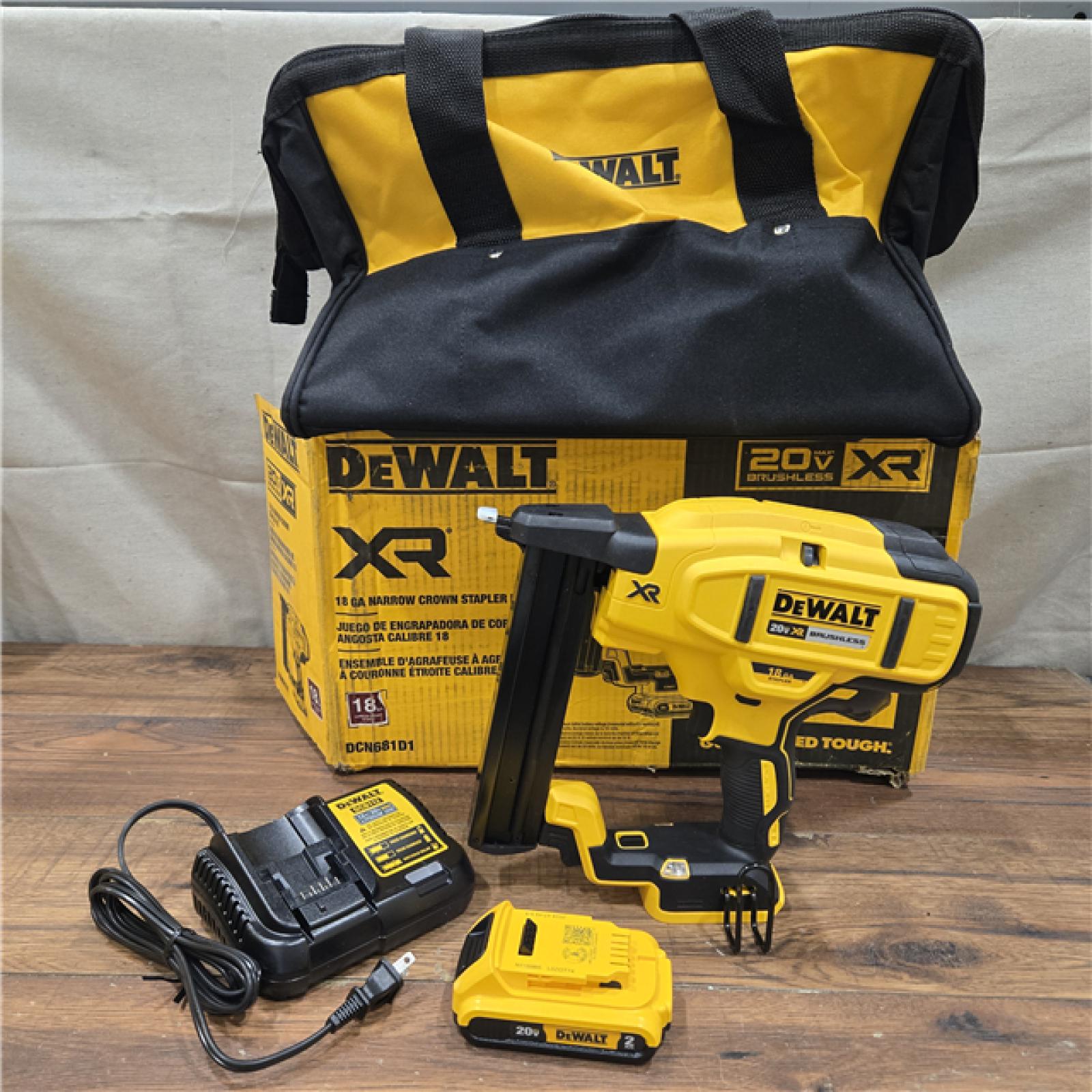 AS-IS DEWALT 20V-MAX XR 18GA BRAD NAILER KIT