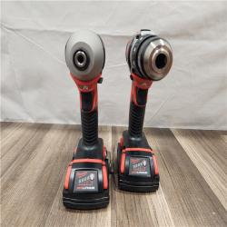 AS-IS- Milwaukee 18V Cordless Brushed 2-Tool Drill/Driver and Impact Driver Kit