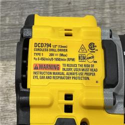 AS-IS DEWALT Atomic 20V Lithium-Ion Cordless Compact 1/2 in. Drill/Driver Kit