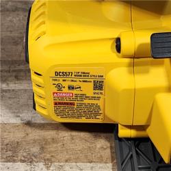 HOUSTON LOCATION - AS-IS (APPEARS LIKE NEW) DEWALT FLEXVOLT 60V MAX Cordless Brushless 7-1/4 in. Wormdrive Style Circular Saw (Tool Only)