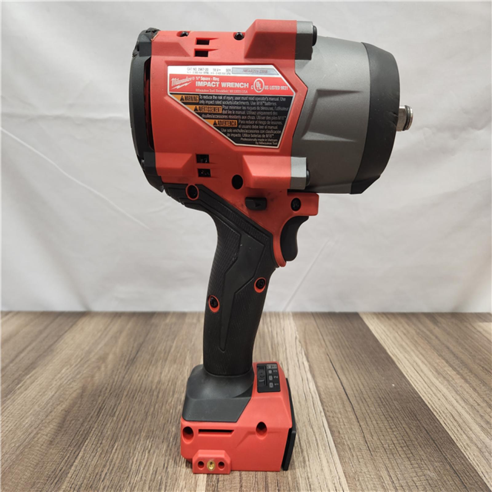 AS-IS- Milwaukee M18 FUEL 18V Lithium-Ion Brushless Cordless 1/2 in. Impact Wrench with Friction Ring (Tool-Only)