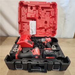 AS-IS- Milwaukee FUEL 18V Lithium-Ion Brushless Cordless Hammer Drill and Impact Driver Combo Kit