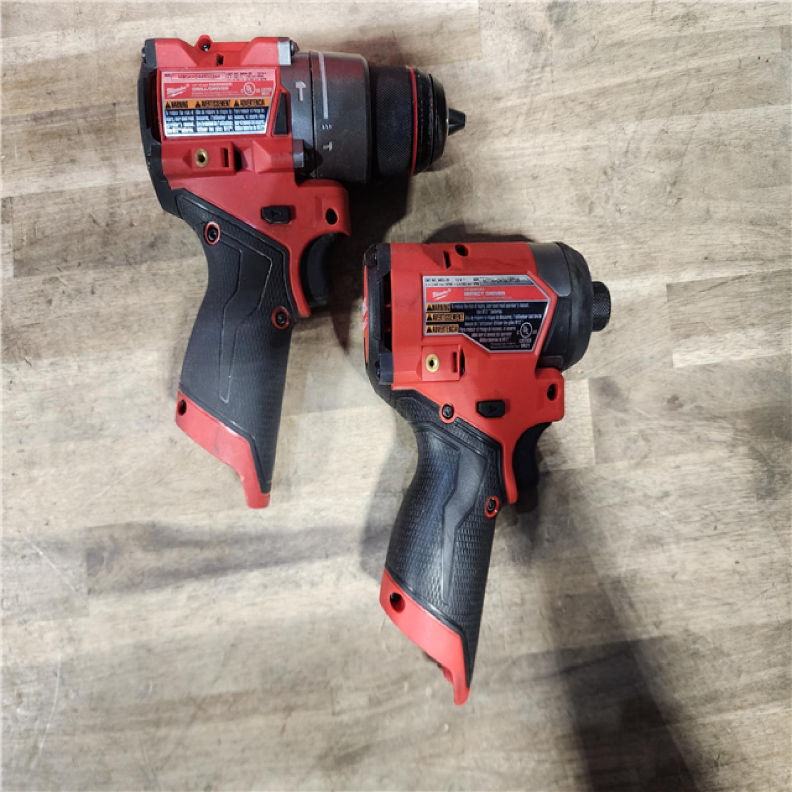 HOUSTON LOCATION - AS-IS Milwaukee 3497-22 12V Brushless Hammer Drill and Impact Driver Combo Kit