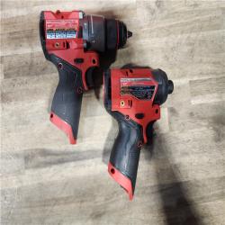 HOUSTON LOCATION - AS-IS Milwaukee 3497-22 12V Brushless Hammer Drill and Impact Driver Combo Kit