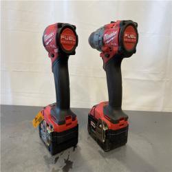 AS-IS - MILWAUKEE FUEL 18V Lithium-Ion Brushless Cordless Hammer Drill and Impact Driver Combo Kit