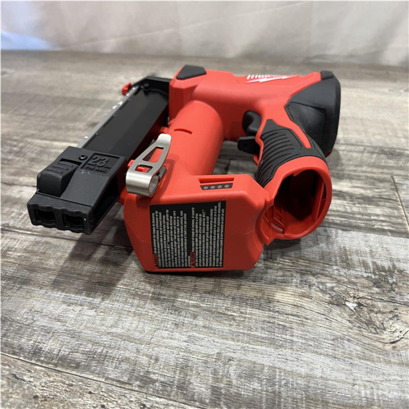 AS-IS Milwaukee 12-Volt 23-Gauge Lithium-Ion Cordless Pin Nailer (Tool-Only)