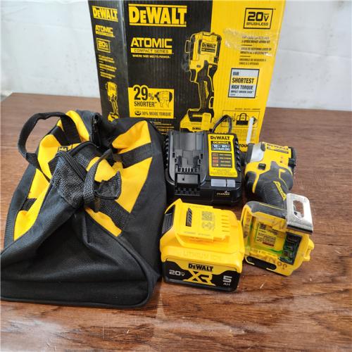 AS-IS DEWALT ATOMIC 20V MAX Lithium-Ion Cordless Brushless 1/4 in. Impact Driver Kit