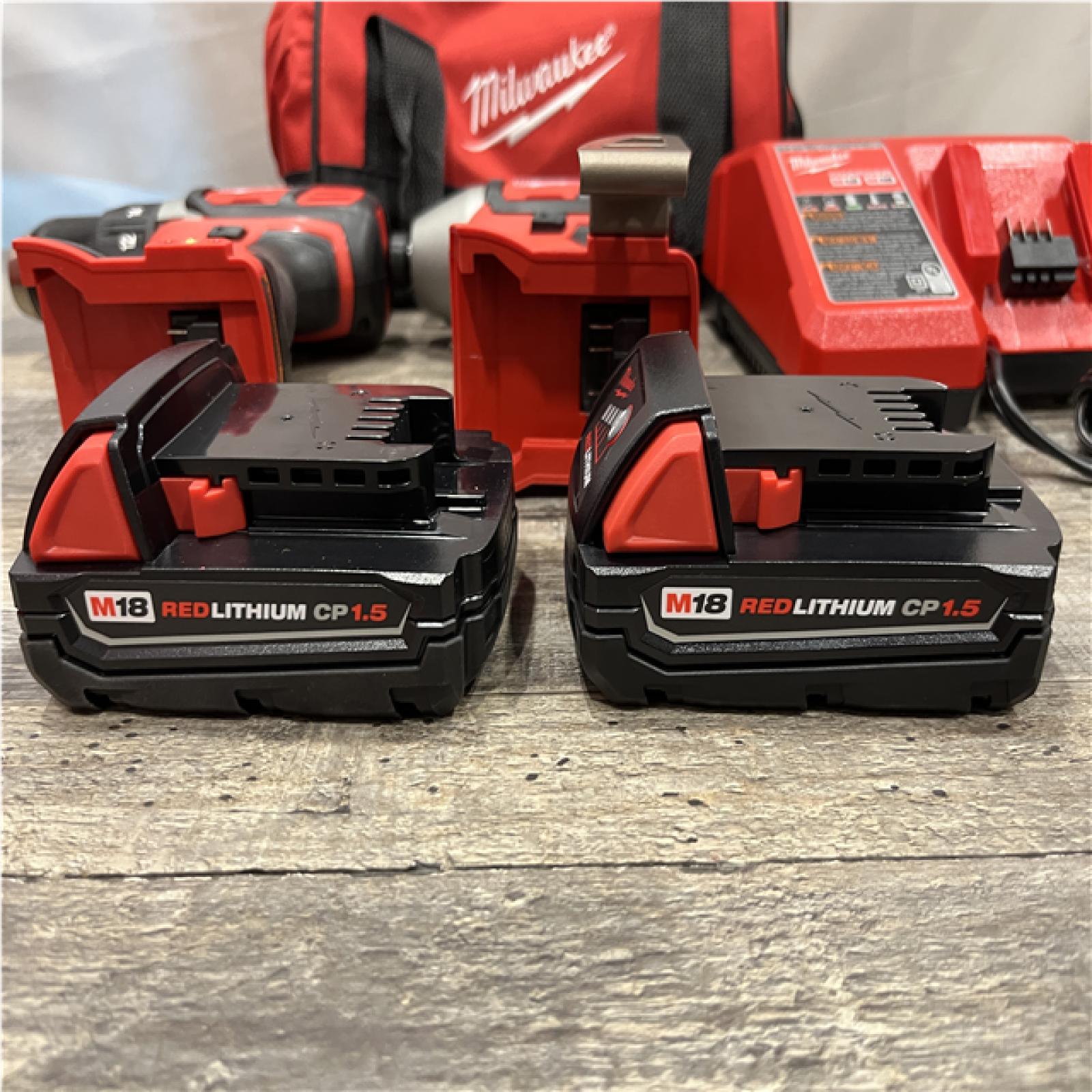 AS-IS Milwaukee 18V Lithium-Ion Cordless Drill Driver/Impact Driver Combo Kit