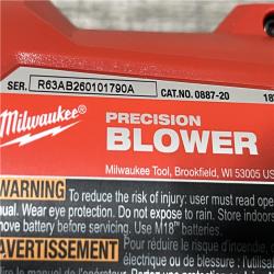 AS-IS Milwaukee 18V Lithium-Ion 570 MPH Brushless Cordless Precision Blower with Variable Speed Trigger and Trigger Lock