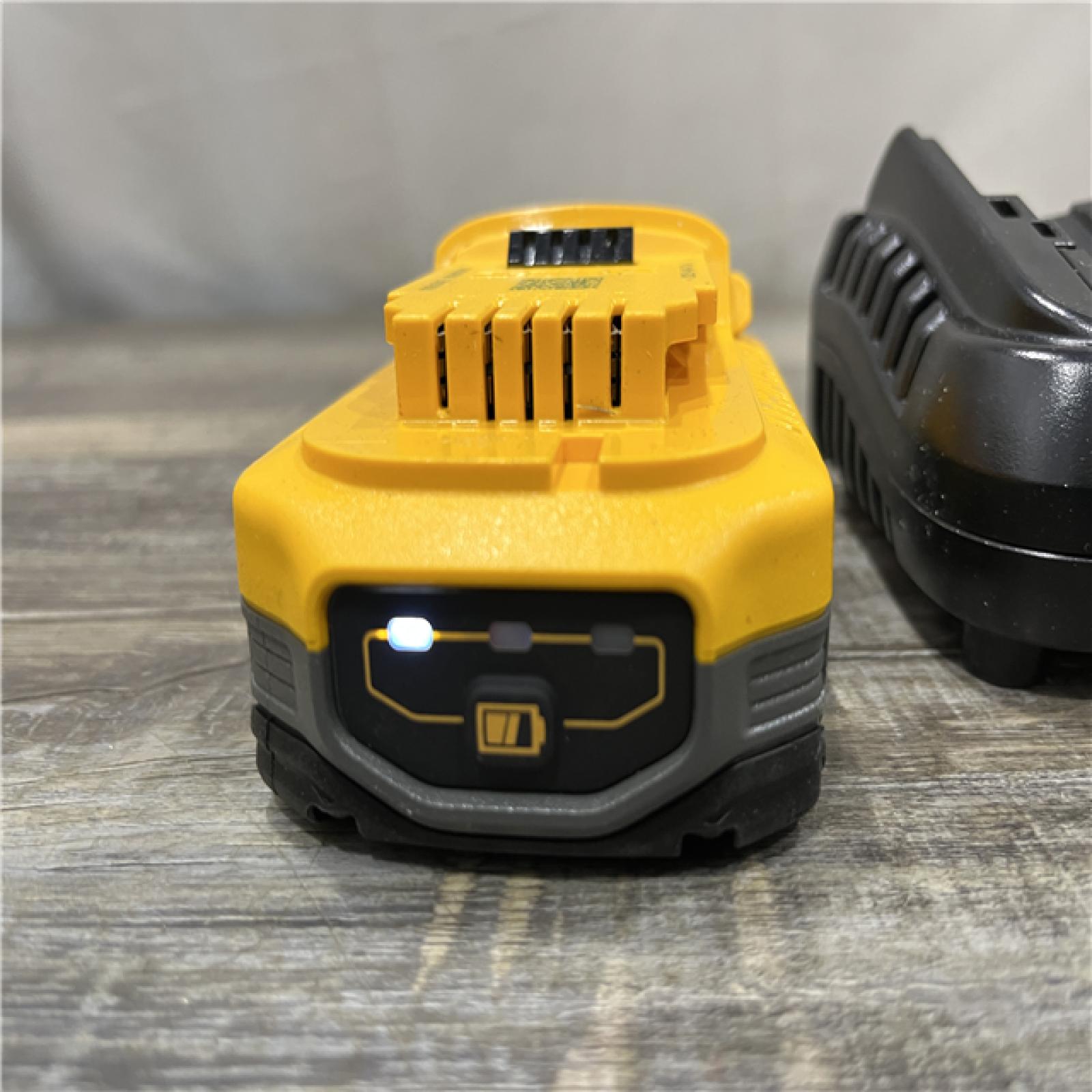 AS-IS DEWALT 20V MAX XR POWERSTACK Lithium-Ion Battery Starter Kit with 3.5Ah Battery and Charger