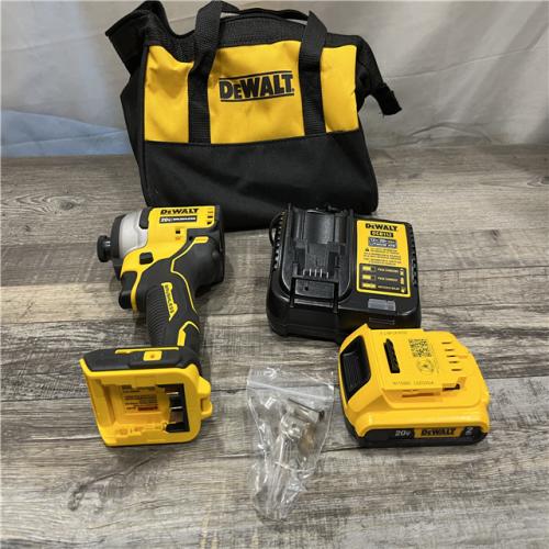 AS-IS DEWALT Atomic 20V Max Lithium-Ion Brushless Cordless Compact 1/4 in. Impact Driver Kit