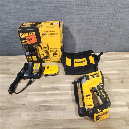 HOUSTON LOCATION - AS-IS DEWALT ATOMIC 20V MAX Lithium Ion Cordless 23 Gauge Pin Nailer Kit with 2.0Ah Battery and Charger