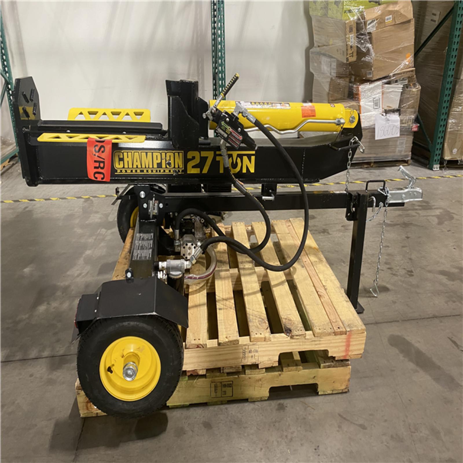 Dallas Location - As-Is Champion Power Equipment 27 Ton 224 cc Gas Powered Hydraulic Wood Log Splitter