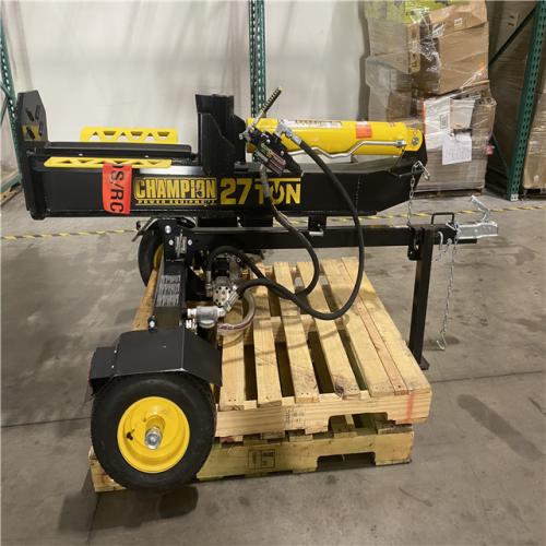 Dallas Location - As-Is Champion Power Equipment 27 Ton 224 cc Gas Powered Hydraulic Wood Log Splitter