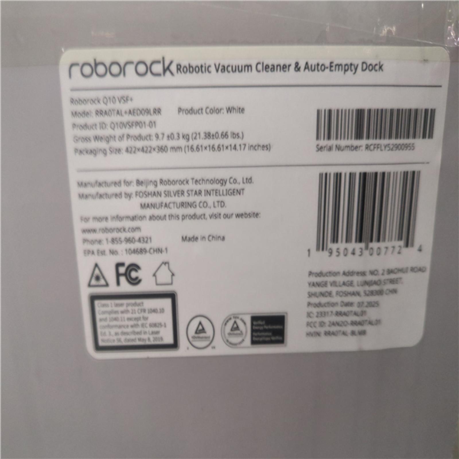 CALIFORNIA AS-IS ROBOROCK Q10 SERIES