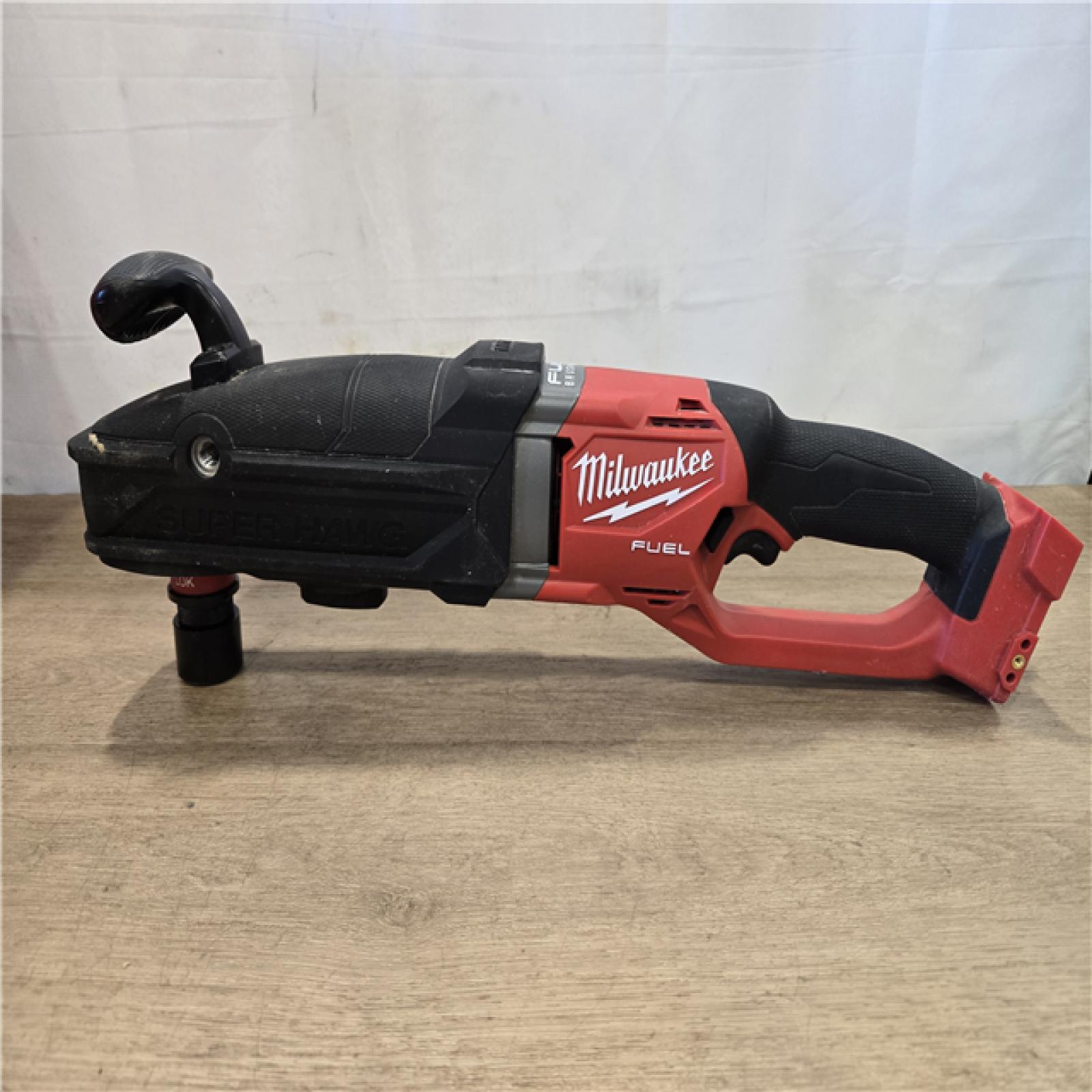 AS-IS Milwaukee FUEL 18V Cordless GEN 2 SUPER HAWG 7/16 in. Right Angle Drill (Tool-Only)