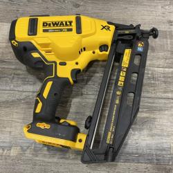 AS-IS DEWALT 20V MAX XR 16-Gauge Electric Cordless Angled Finishing Nailer Kit