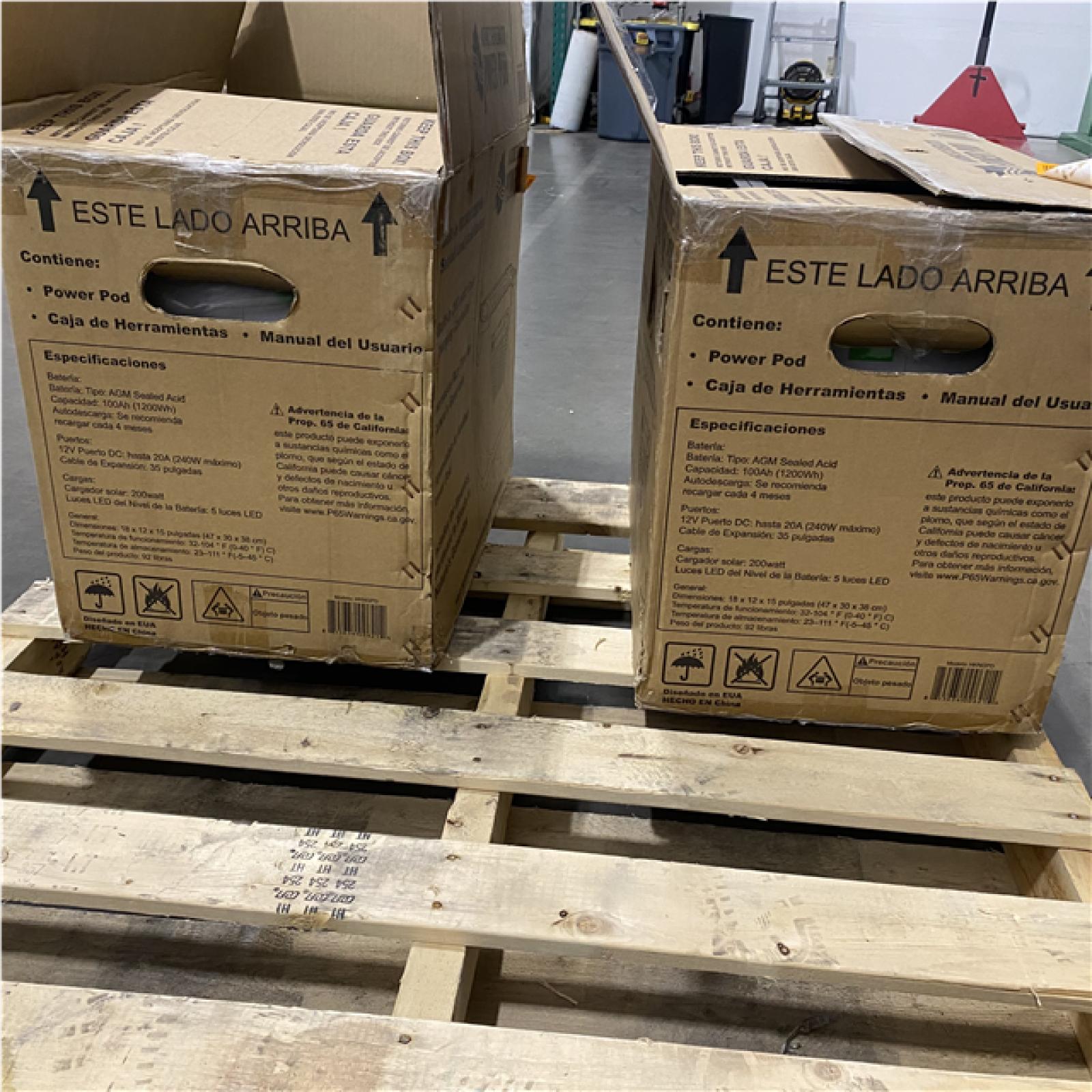 Dallas Location - As-Is NATURE'S GENERATOR 100Ah Power Pod (Lot Of 2)