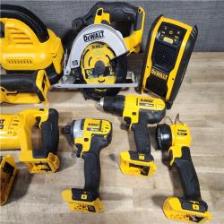 HOUSTON LOCATION - AS-IS DEWALT 9 TOOL COMBO KIT W/ (2) BATTERY & CHARGER
