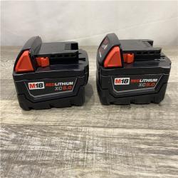 AS-IS Milwaukee 18-Volt Lithium-Ion XC Starter Kit with Two 5.0Ah Batteries and Charger