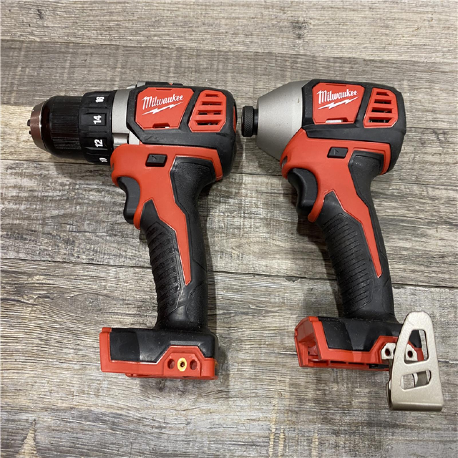 AS-IS Milwaukee 18V Lithium-Ion Cordless Drill Driver/Impact Driver Combo Kit