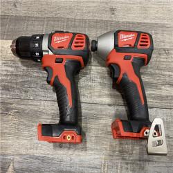 AS-IS Milwaukee 18V Lithium-Ion Cordless Drill Driver/Impact Driver Combo Kit