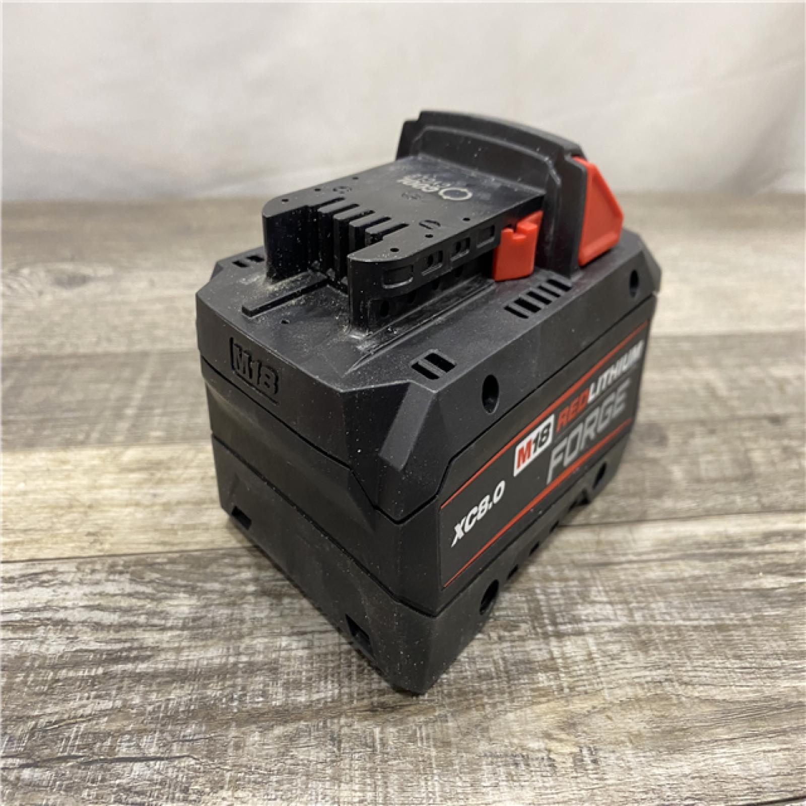 AS-IS Milwaukee 18-Volt Lithium-Ion REDLITHIUM FORGE Starter Kit with 8.0Ah Battery and Rapid Charger