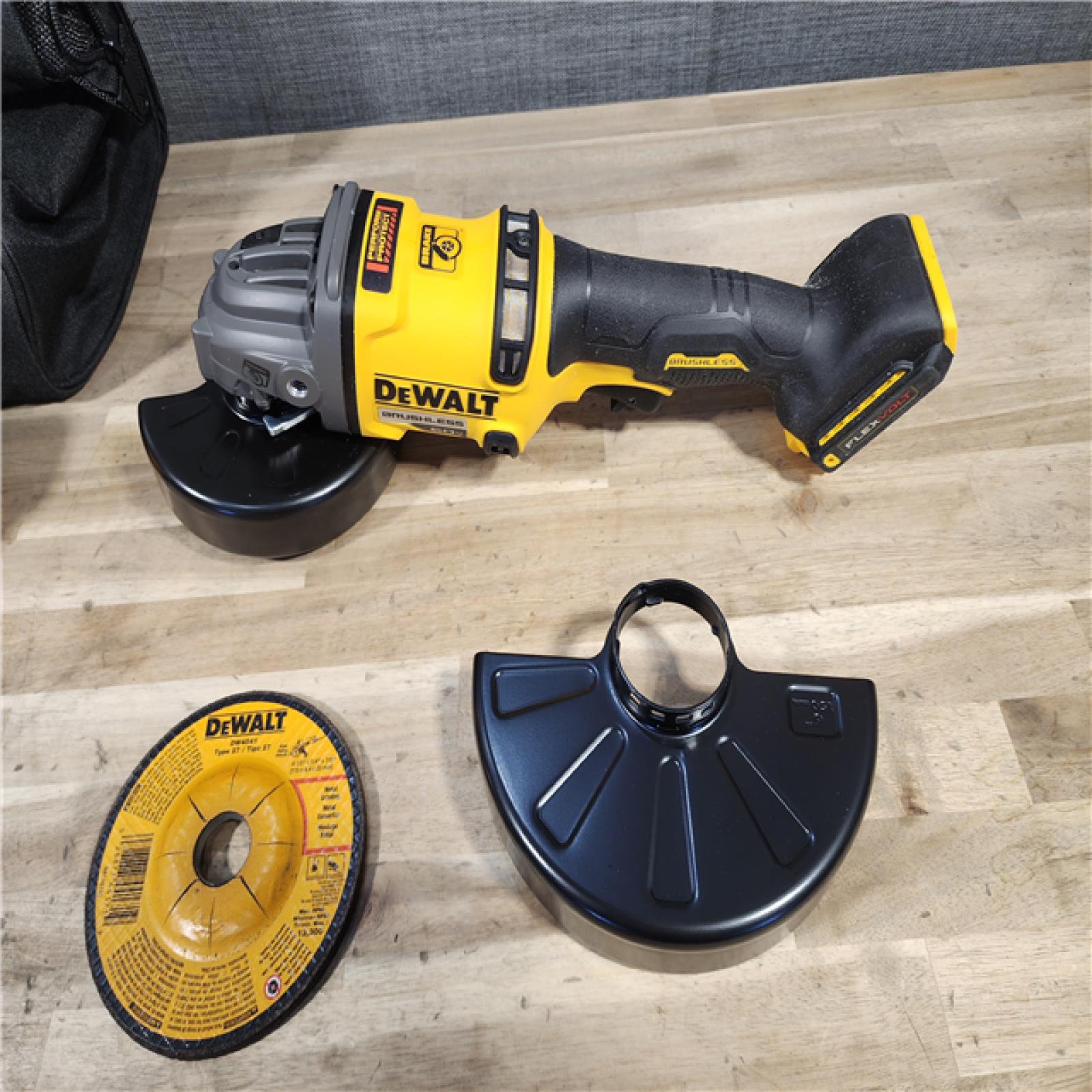 HOUSTON LOCATION - AS-IS DeWalt FLEXVOLT 60V Cordless 4-1/2 to 6 in. Grinder Kit (Battery & Charger)