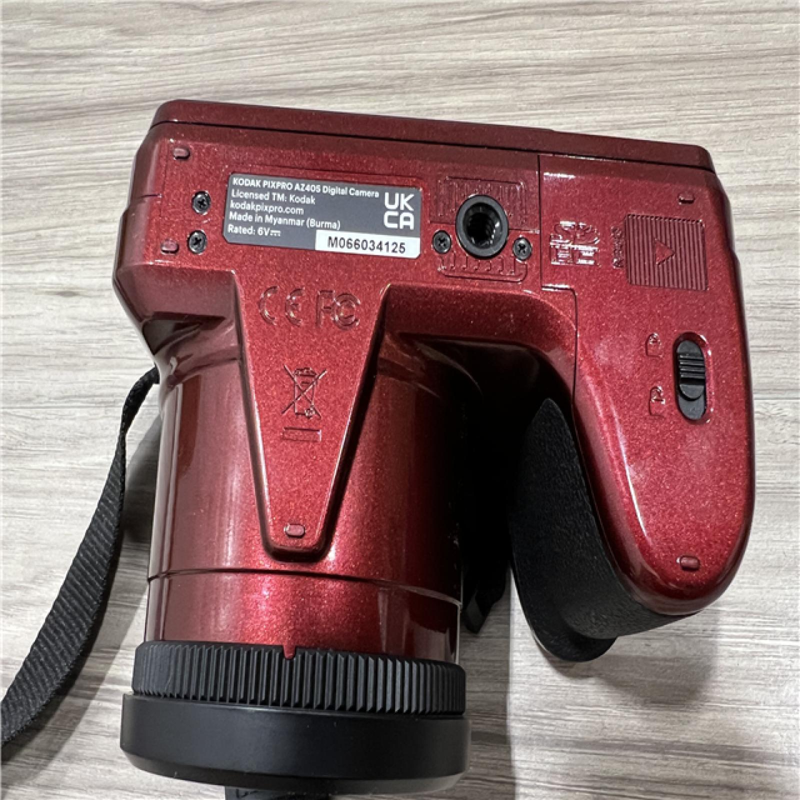 AS-IS KODAK PIXPRO AZ405-RD 25x Optical Zoom Digital Camera - RED