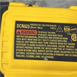 AS-IS DEWALT ATOMIC 20V MAX Lithium Ion Cordless 23 Gauge Pin Nailer (Tool Only)