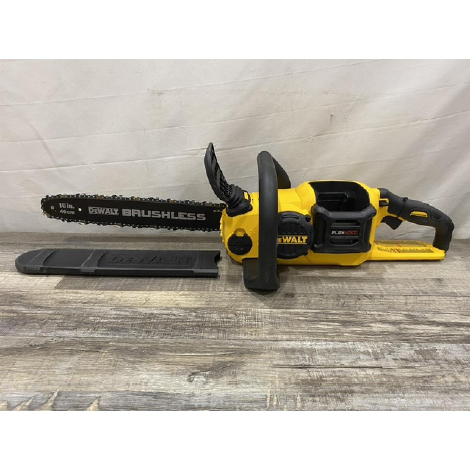 AS-IS DEWALT FLEXVOLT 60V MAX 16in. Brushless Cordless Battery Powered Chainsaw (Tool Only)