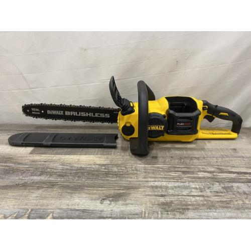 AS-IS DEWALT FLEXVOLT 60V MAX 16in. Brushless Cordless Battery Powered Chainsaw (Tool Only)