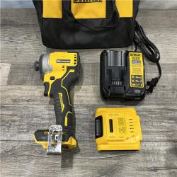 AS-IS DEWALT Atomic 20V Max Lithium-Ion Brushless Cordless Compact 1/4 in. Impact Driver Kit