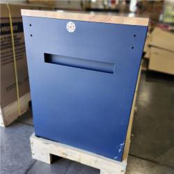 DALLAS LOCATION-  Husky Tool Storage Heavy Duty 84 in. W x 24 in. D Matte Blue Mobile Workbench Cabinet