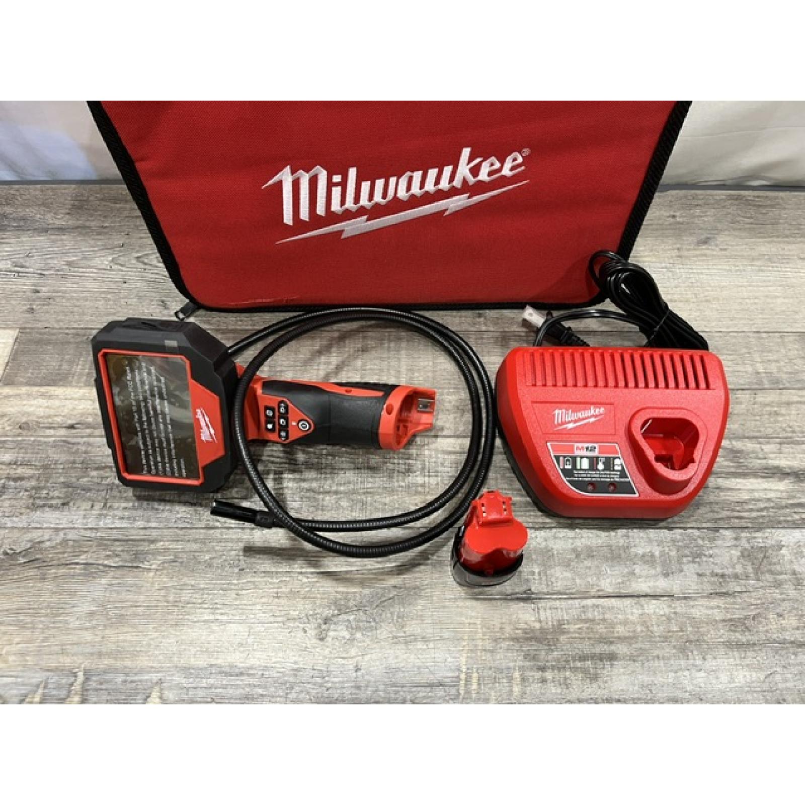 AS-IS Milwaukee 12V Lithium-Ion Cordless M-SPECTOR 360-Degree 4 ft. Inspection Camera Kit