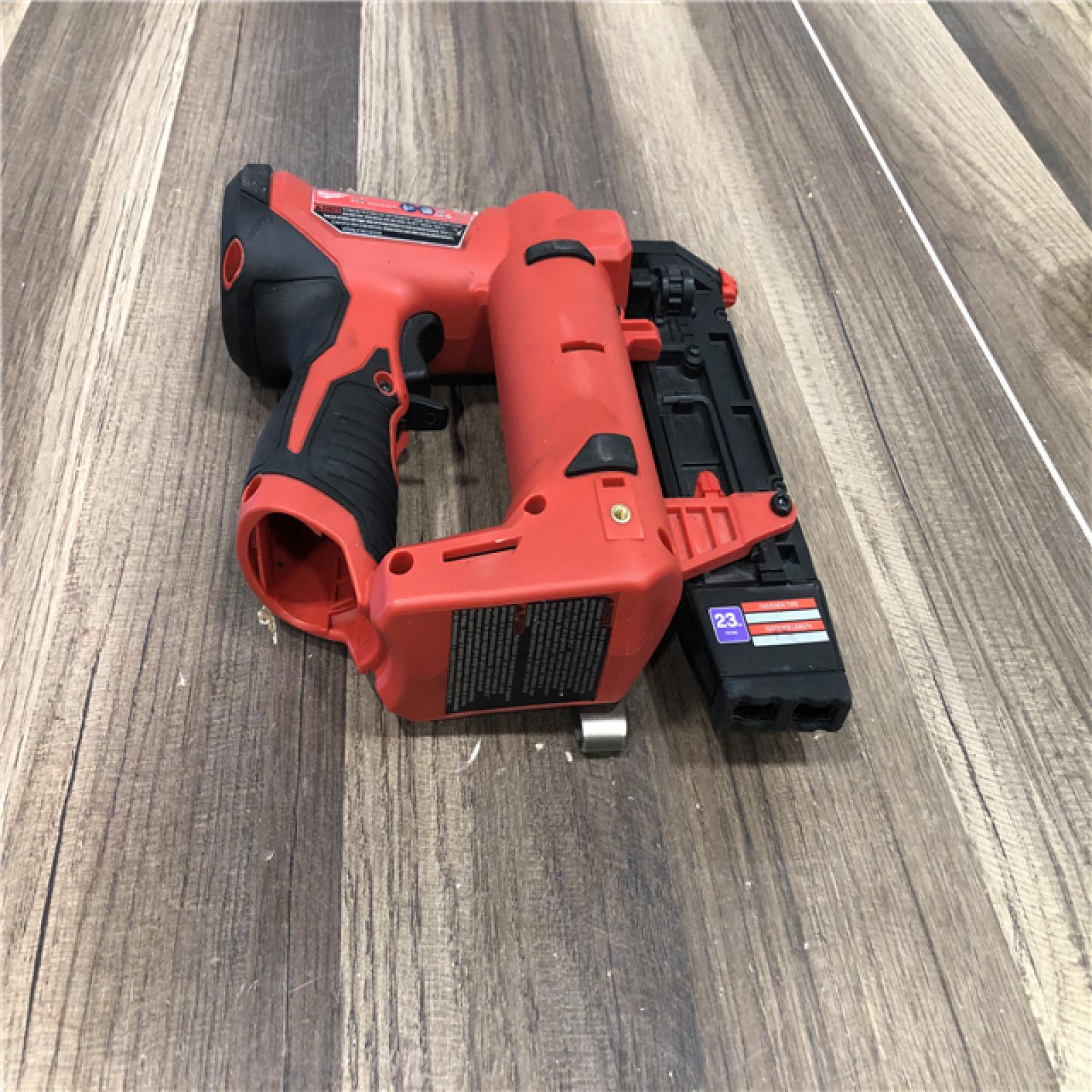 AS-IS Milwaukee 12-Volt 23-Gauge Lithium-Ion Cordless Pin Nailer (Tool-Only)