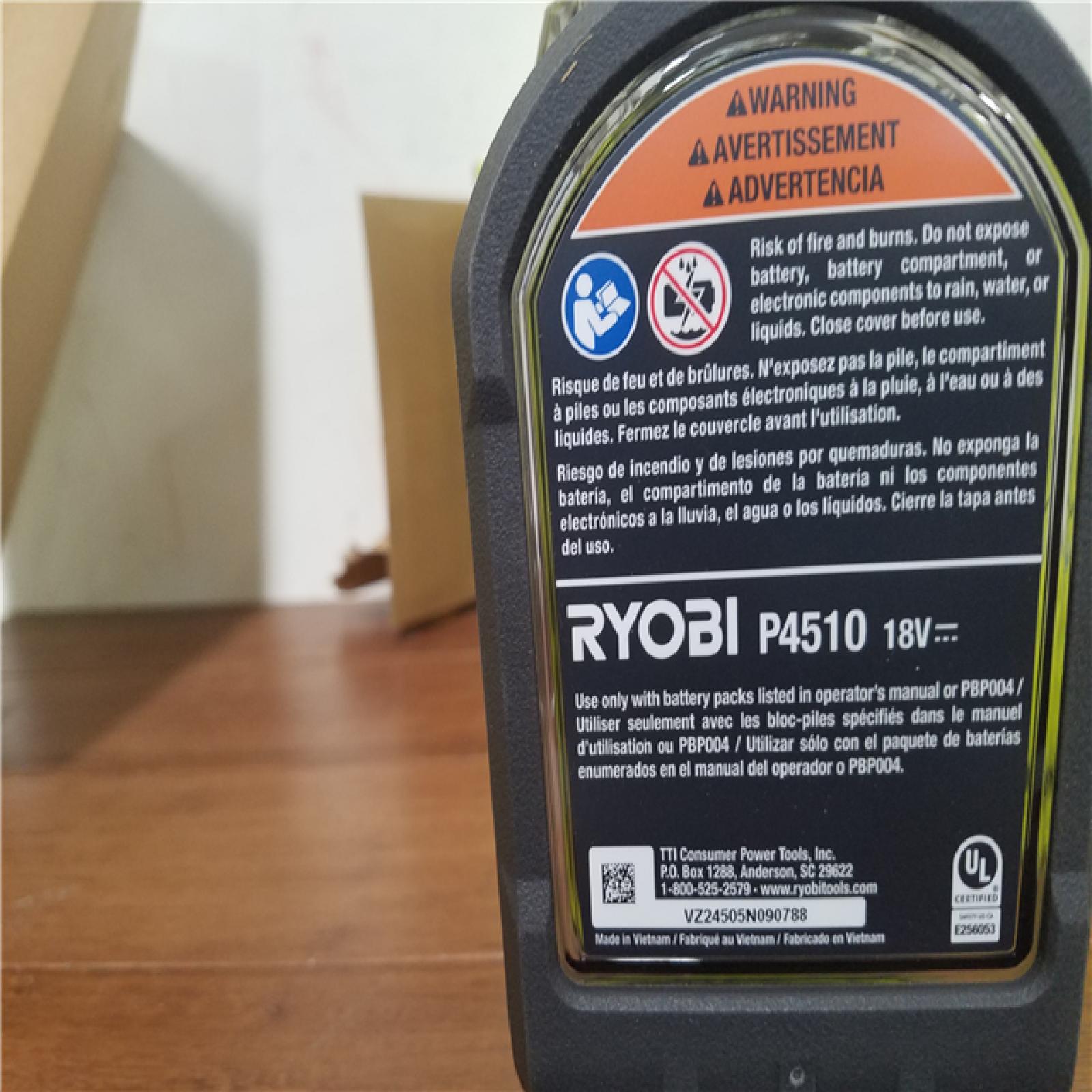 California NEW Ryobi One+ 18V Vortex Power Scrubber (Tool Only)
