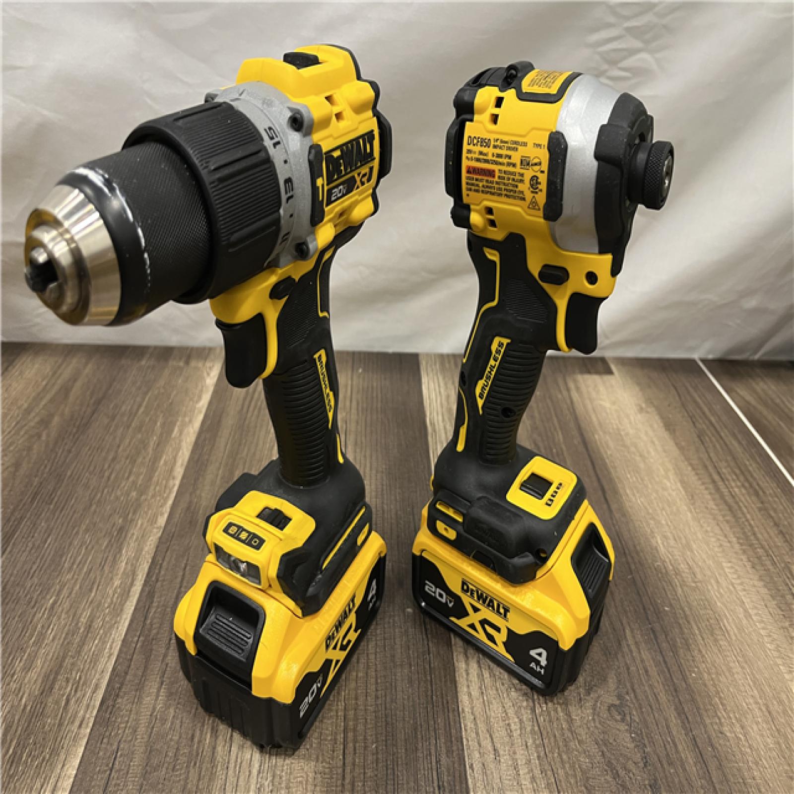 GOOD DEWALT 20V MAX XR Hammer Drill and ATOMIC Impact Driver 2 Tool Cordless Combo Kit with (2) 4.0Ah Batteries, Charger, and Bag