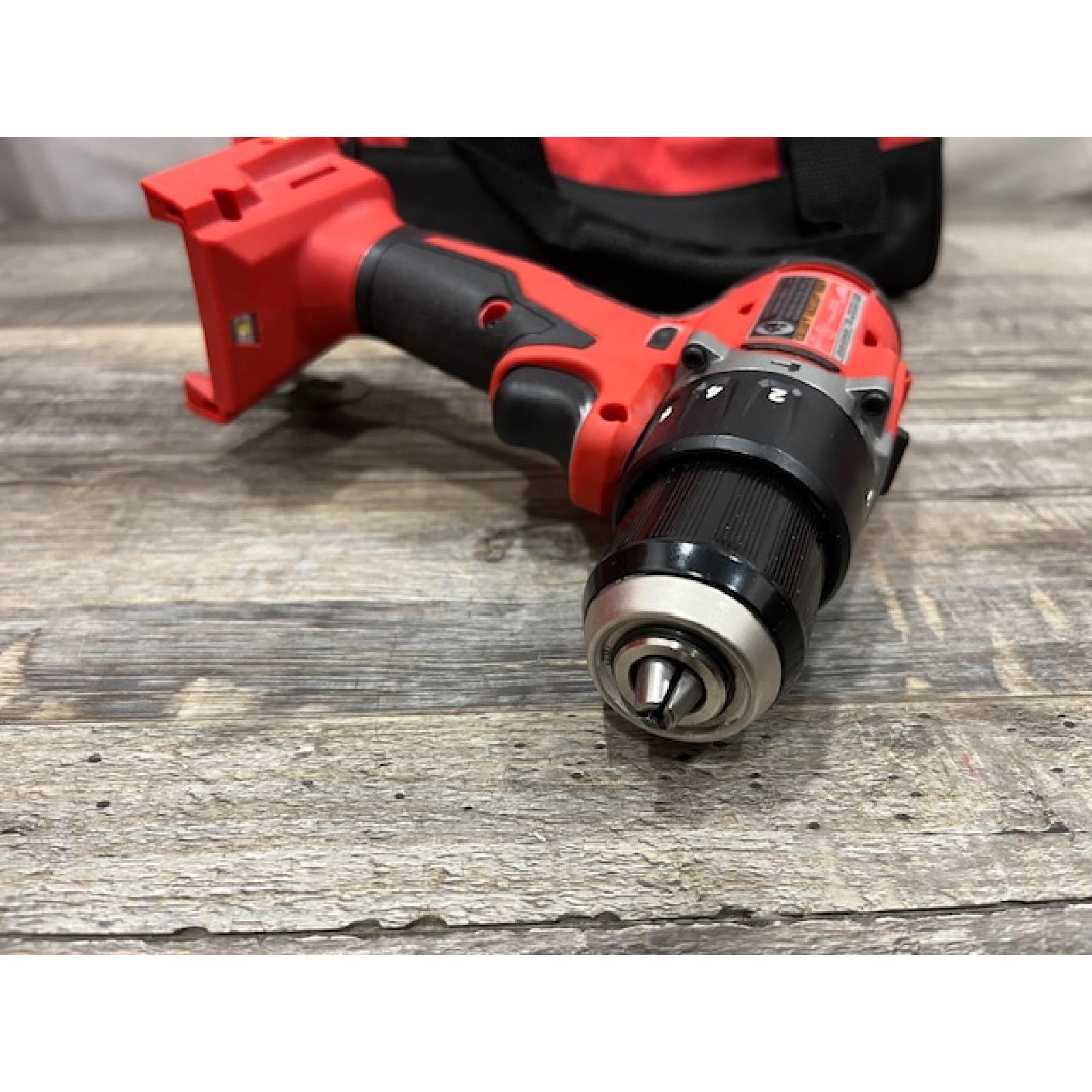 AS-IS Milwaukee 18V Lithium-Ion Brushless Cordless 1/2 in. Compact Hammer Drill/Driver Kit