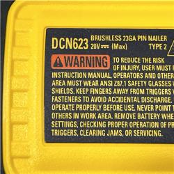 AS-IS DEWALT ATOMIC 20V MAX Lithium Ion Cordless 23 Gauge Pin Nailer Kit