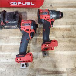 HOUSTON LOCATION - AS - IS Milwaukee FUEL 18V Lithium-Ion Brushless Cordless Hammer Drill and Impact Driver Combo Kit