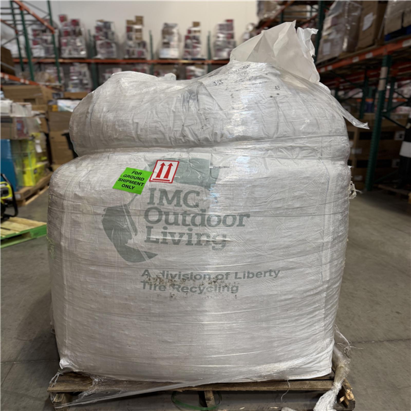 DALLAS LOCATION - Vigoro Green Rubber Nugget Mulch Super Sack (1 875LB)