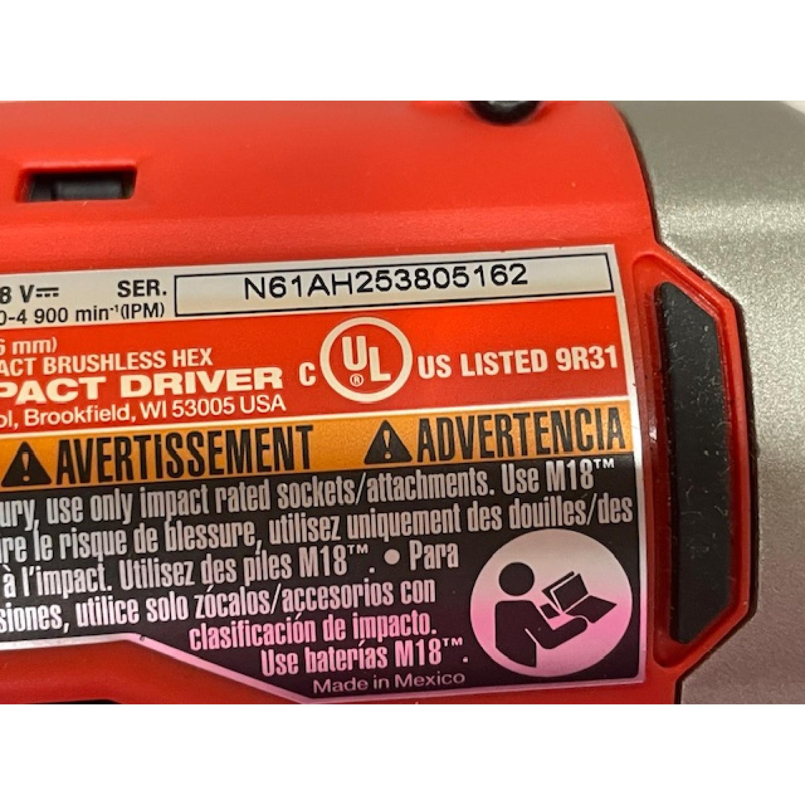 AS-IS Milwaukee 18-Volt Lithium-Ion Brushless Cordless Compact Hammer Drill/Impact Combo Kit